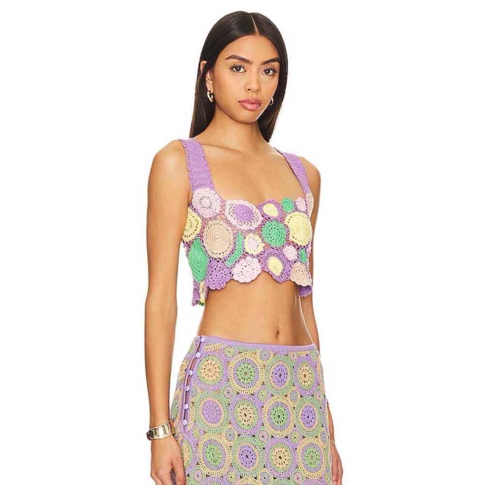 NWT Agua Bendita ‘Tanit’ Crop Top - Picture 2 of 5